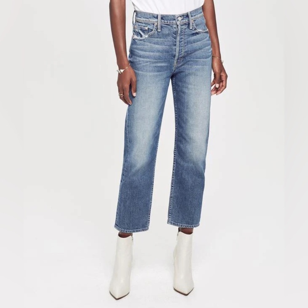 MOTHER The Tomcat sz 26 distressed blue jeans